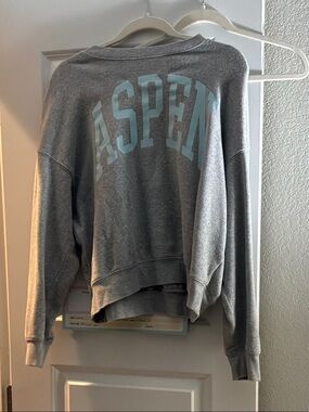 ASPEN grey light blue sweatshirt